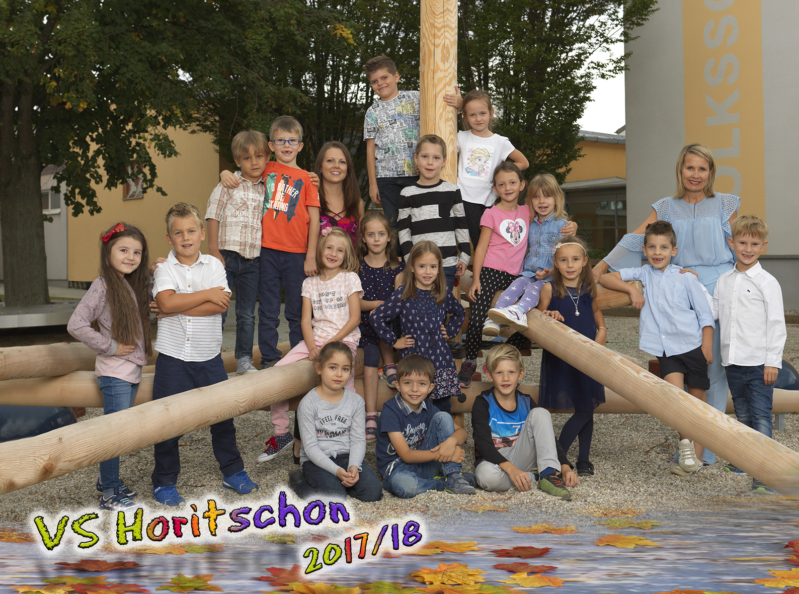 Das ist die 1. Klasse im Schuljahr 2017/18